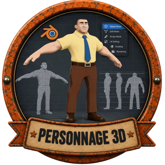 Badge Personnage débloqué en fin de formation