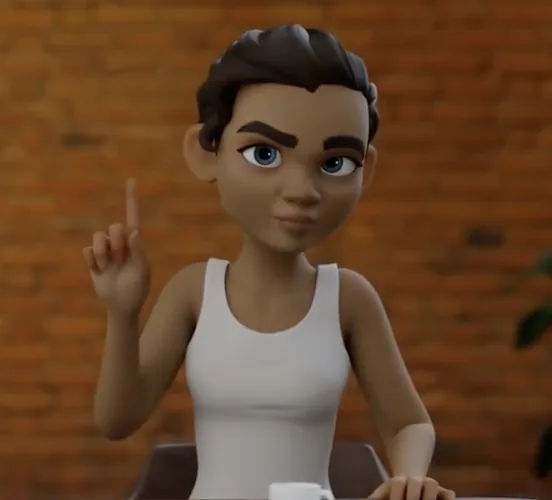 Une animation complète de personnage cartoon
