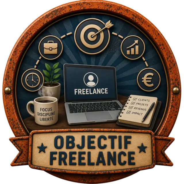 Badge Freelance débloqué en fin de formation