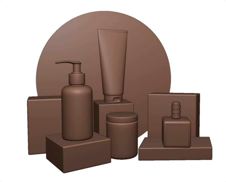 Packshot de produits cosmétiques